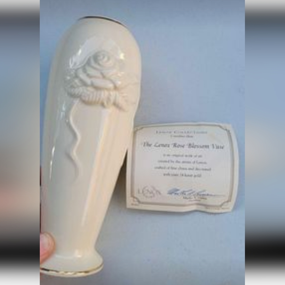 Lenox rose blossom vase